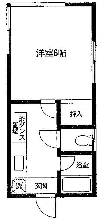 綾瀬市蓼川　1Kアパート